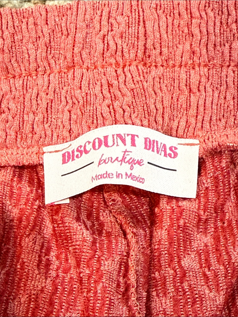 Women’s Textured Wide Leg Pants (XL) - Picture 5 of 6